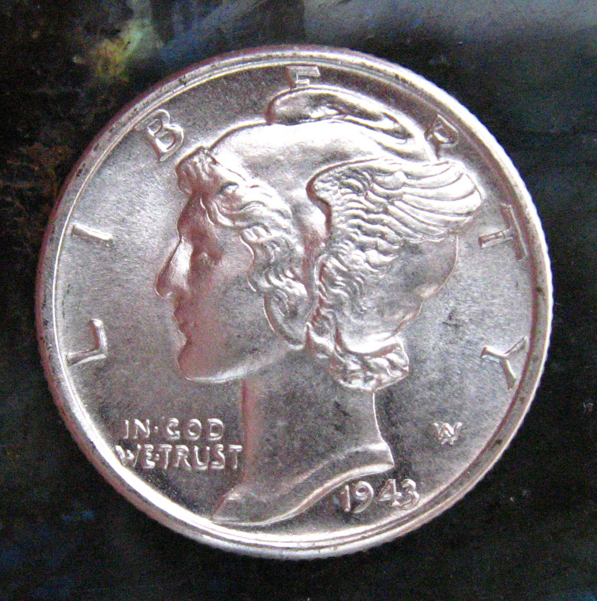 1942 Mercury Dime Obverse